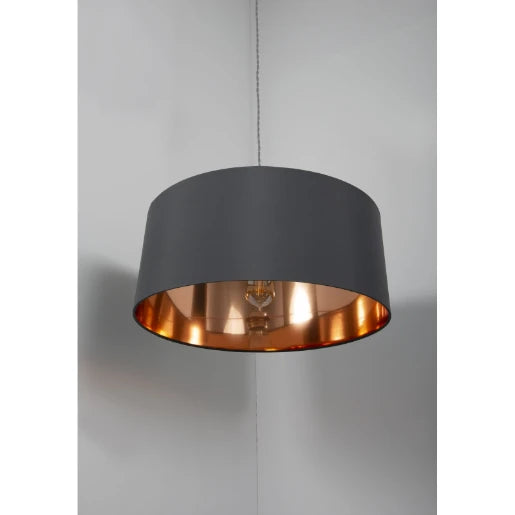 Olivera Large Lamp Shade Grey/Copper