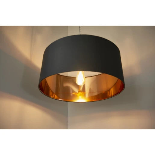 Olivera Large Lamp Shade Grey/Copper