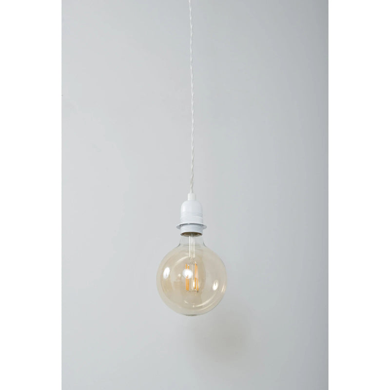 Carlota E27 Single Pendant White