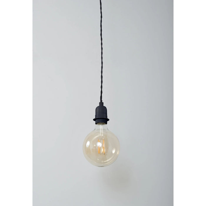 Carlota E27 Single Pendant Black