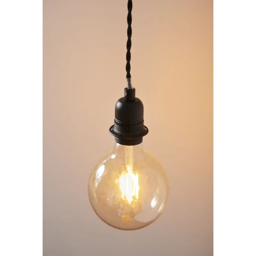 Carlota E27 Single Pendant Black