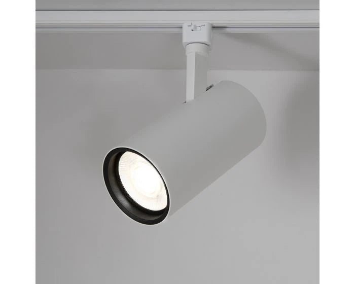 KSR Lighting Escala Pro Multi Wattage 4000K Led Track Fitting White