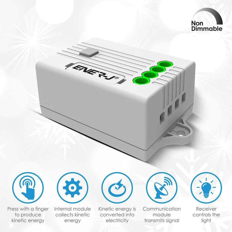 Ener-J 500W Rf+Wifi Non Dimmable Receiver Pro Series App & Voice Control Compatible With Alexa And Google Home Compatible With Any Lamps