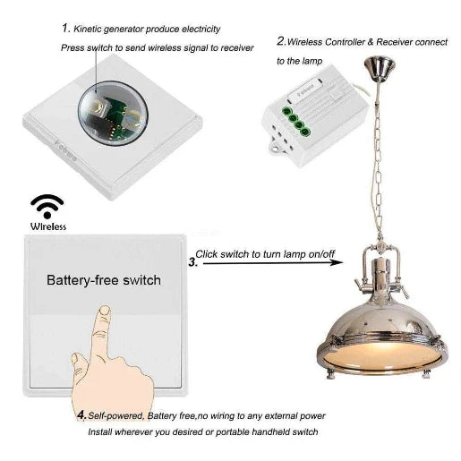 Ener-J 500W Rf+Wifi Non Dimmable Receiver Pro Series App & Voice Control Compatible With Alexa And Google Home Compatible With Any Lamps
