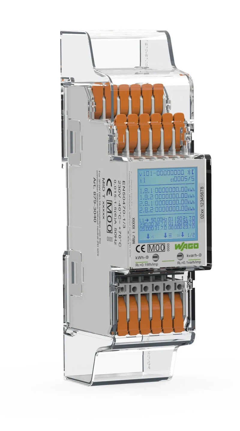Energy Meter (Mid) For Transformer Connection 1 A / 5 A 3X230/400V 50Hz Modbus® And M-Bus 2 X S0 Interface 2Pu Ct