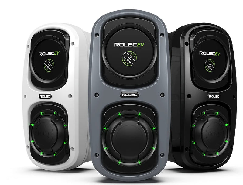 Wallpod EV Charger Single Phase Black With 5m Tethered Lead 1x Type 2 Charging Socket Up To 7.4Kw (32A) 1X 32A 230V Ac