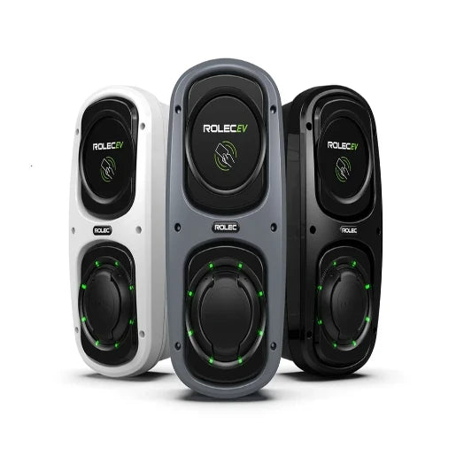 Wallpod EV Charger Single Phase Black With 5m Tethered Lead 1x Type 2 Charging Socket Up To 7.4Kw (32A) 1X 32A 230V Ac