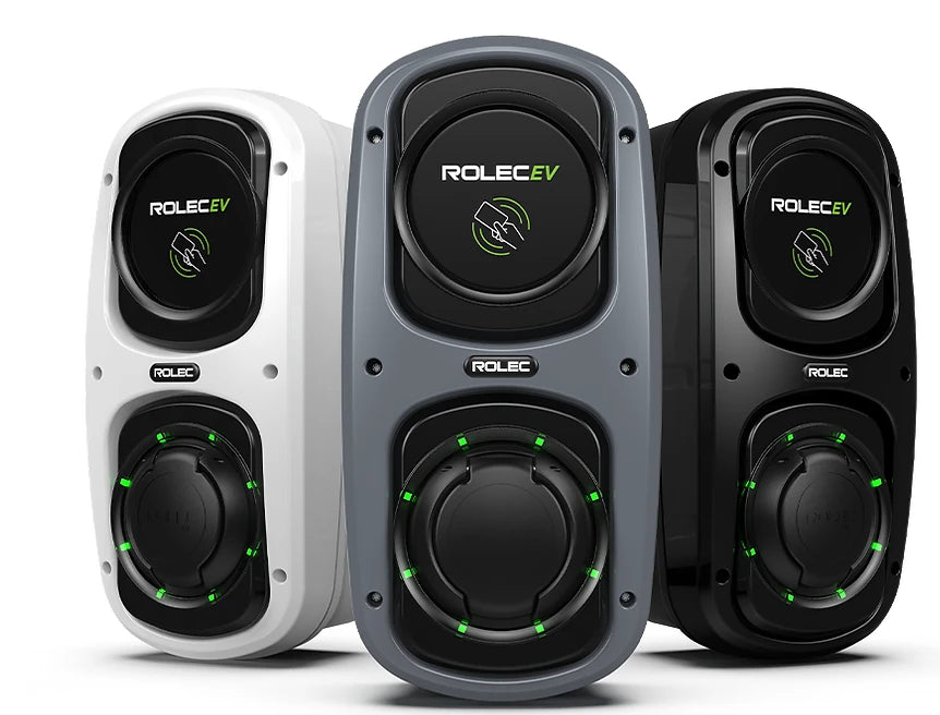 Wallpod EV Charger Single Phase Black With 5m Tethered Lead 1x Type 2 Charging Socket Up To 7.4Kw (32A) 1X 32A 230V Ac