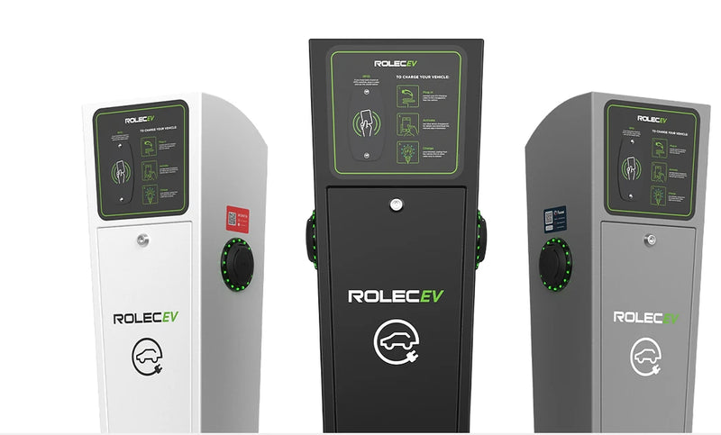 Autocharge EV Charging Pedestal Three Phase Black 2X Type 2 (IEC 62196) Charging Sockets Up To 22kW (32A) Per Socket 1X 63A 400V Ac