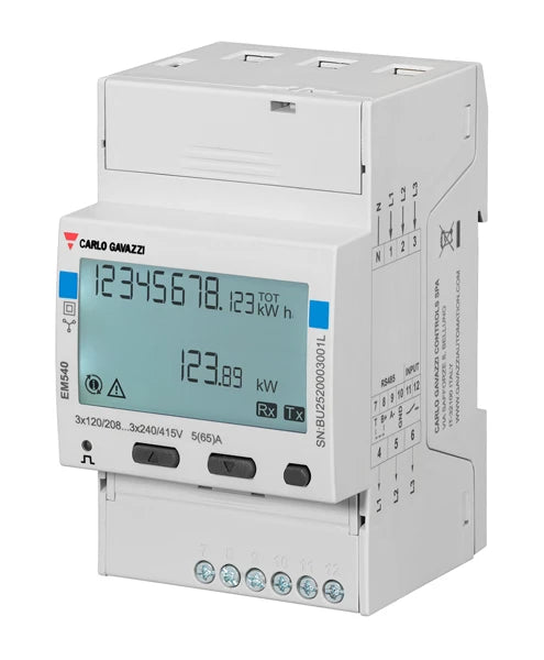 Energy Meter For Direct Measurement Up To 65A Pulse Output. Consumption And Production Measurement Based On The Respective Phase. Debit Approved.