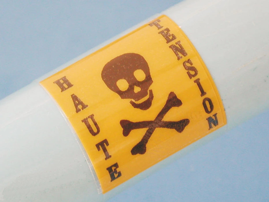 50X23Mm White Polyolefin Adhesive Wrap Around Cable Marker