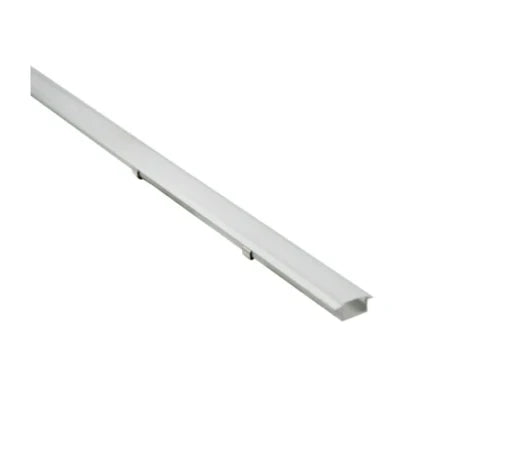 9.6mm Depth 16mm Inner Width Aluminium Recessed Extrusion 2m Long
