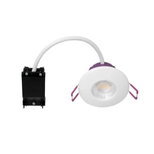 Triumph Slim 7W Ip65 Colour Selectable White Fire Rated Downlight