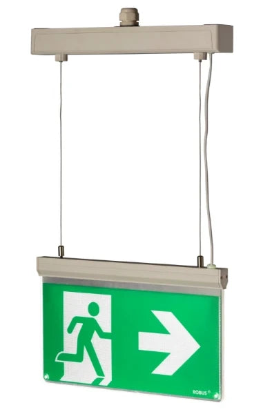 Blade Dual Test 4W Suspended Exit Sign Ip20 White