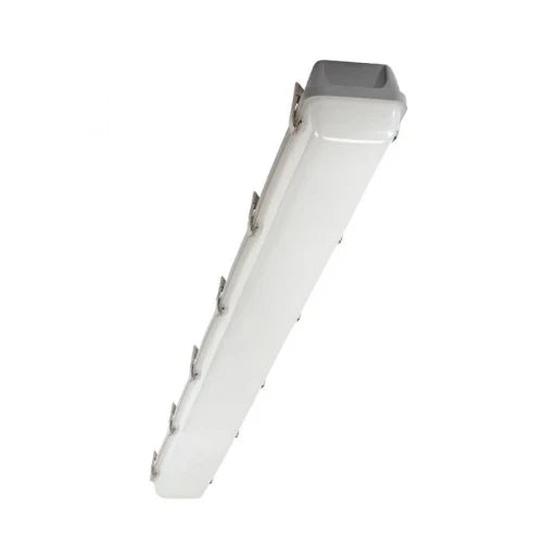 Emergency Anti Corrosive 50W Grey Ip65 6500Lm Cct Colour Switchable Caiman Csp 5Ft Twin Batten