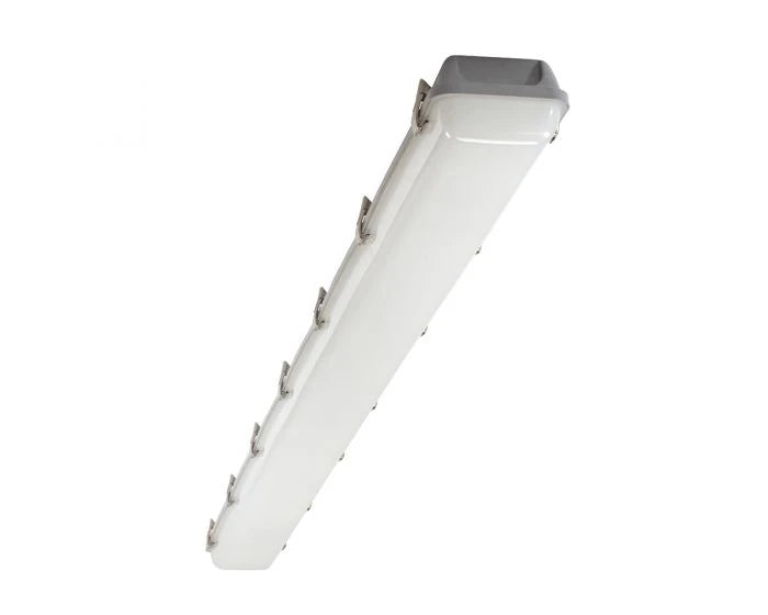 Emergency Anti Corrosive 60W Grey Ip65 7800Lm Cct Colour Switchable Caiman Csp 6Ft Twin Batten