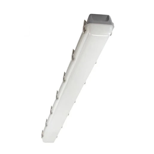 Emergency Anti Corrosive 60W Grey Ip65 7800Lm Cct Colour Switchable Caiman Csp 6Ft Twin Batten
