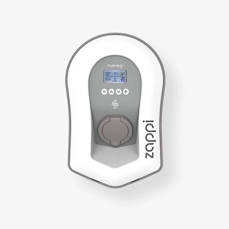 ZAPPI Multiphase EV Charger 7-22kW Socketed White