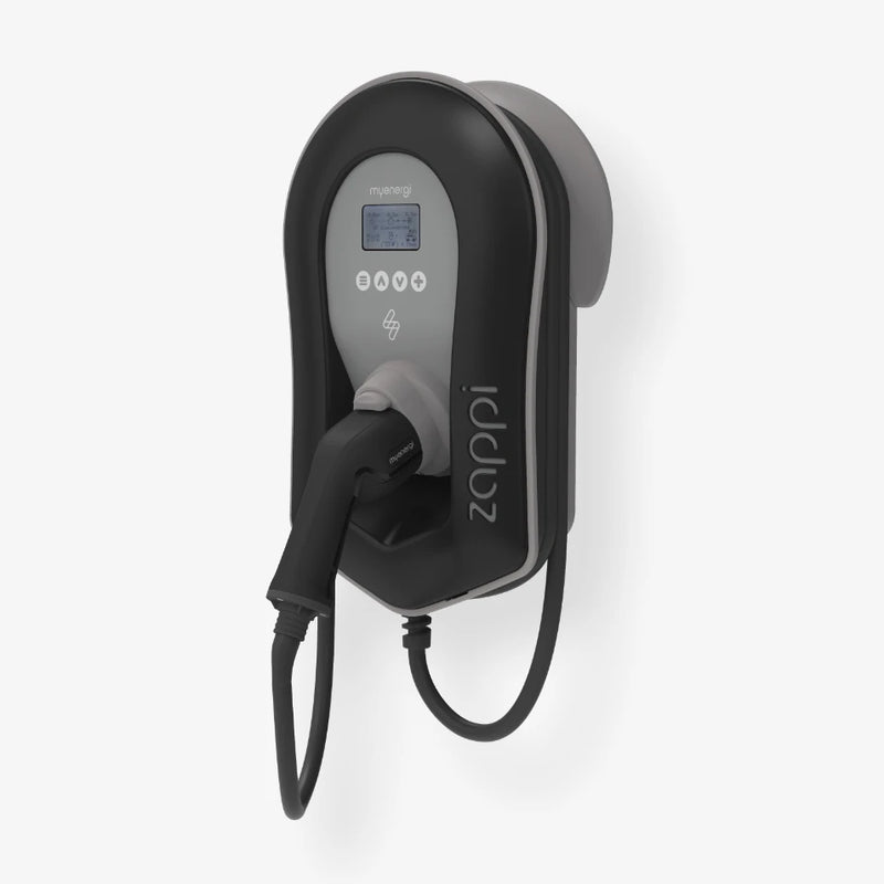 ZAPPI Multiphase EV Charger 7-22kW Tethered Black