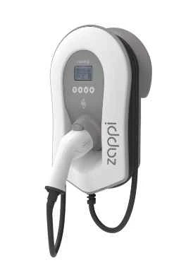 ZAPPI Multiphase EV Charger 7-22kW Tethered White