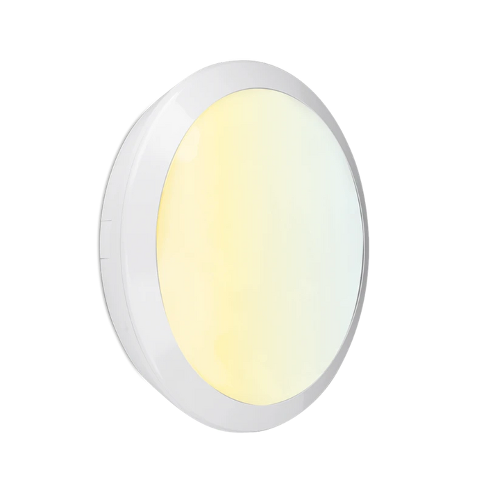 OrbitalCWS White 15-28W Colour & Wattage Switchable Ip66 Bulkhead