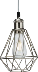 170x175x150mm Brushed Chrome Pendant Cage