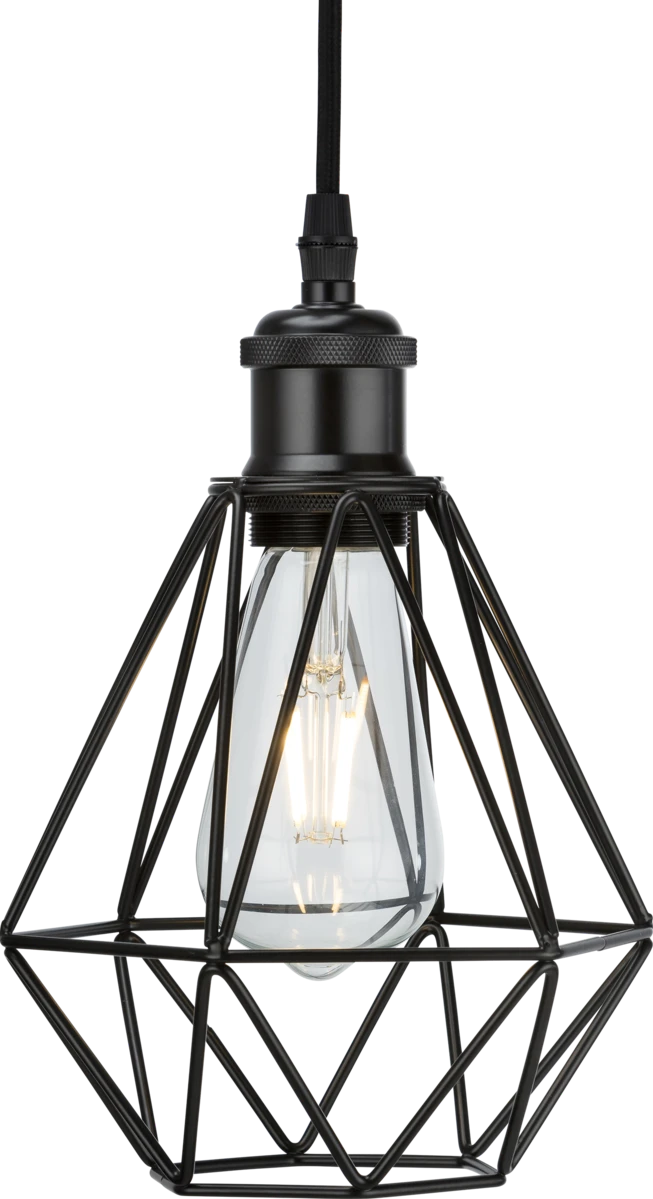 170x175x150mm Matt Black Pendant Cage