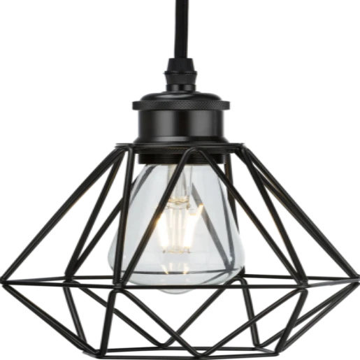 170x175x150mm Matt Black Pendant Cage