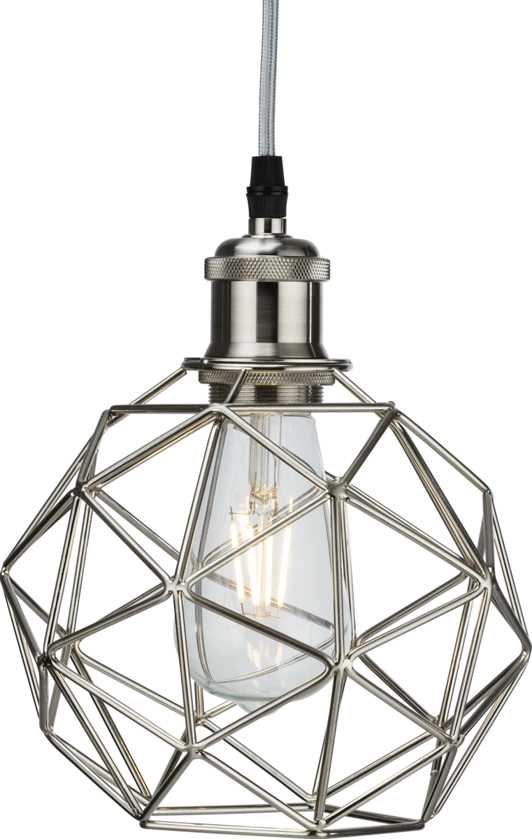 180x170mm Brushed Chrome Pendant Cage