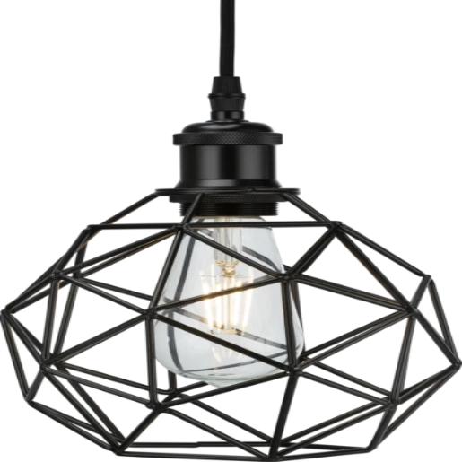 180x170mm Matt Black Pendant Cage