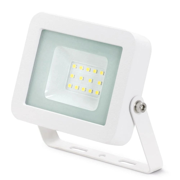 White 10W LED Floodlight IP65 Aluminium 4000K