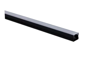 Navara Black Deep Surface Profile Bar With Opal Diffuser 1M