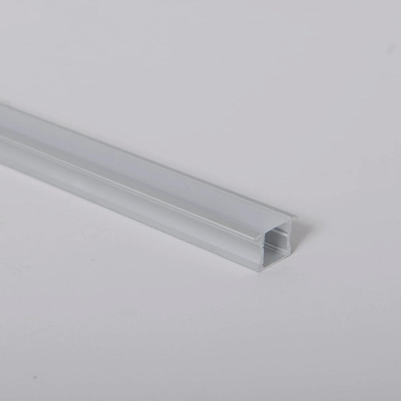 Navara Aluminium Deep Recessed Profile Bar With Opal Diffuser 1M