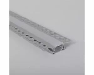 Navara Aluminium Plaster Recessed Profile Bar With Opal Diffuser