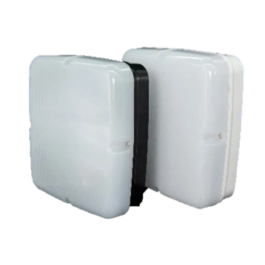 Navara SF Square Select Multi CCT/Wattage LED Integral Emergency Surface Fitting Black/Opal