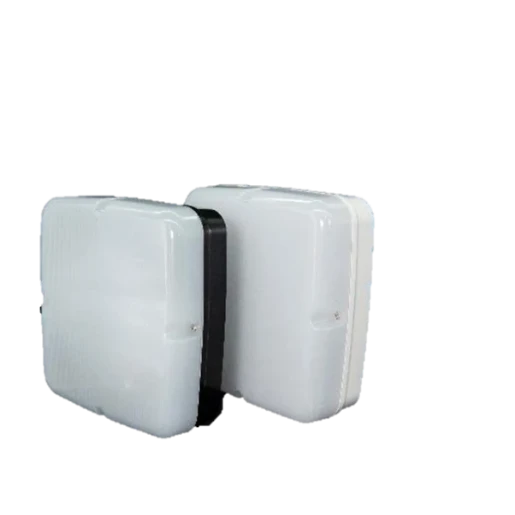 Navara Sf Square Multi Cct/Wattage Led Microwave Fitting Black/Opal