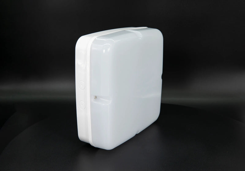 Navara Sf Square Multi Cct/Wattage Led Microwave Emergency Fitting White/Opal