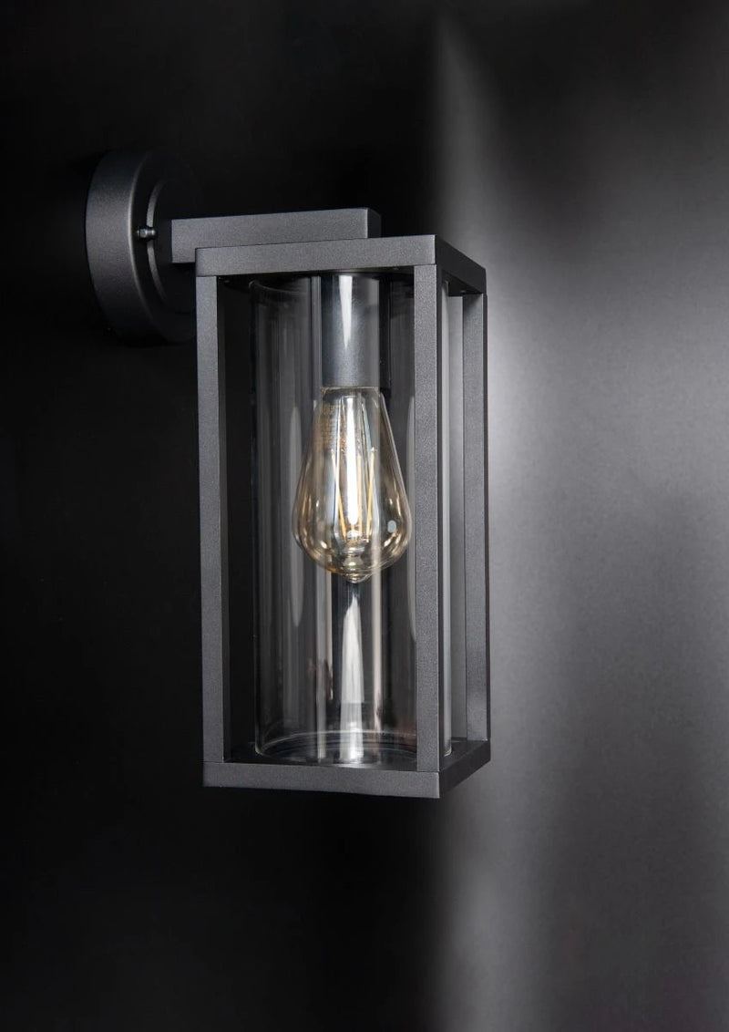 Barella L Wall Lantern Single E27 Black