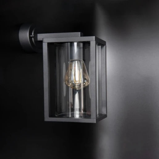 Barella L Wall Lantern Single E27 Black