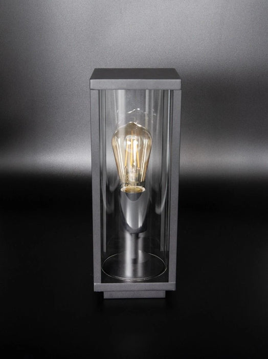 Barella L Pillar Lantern E27 Blk