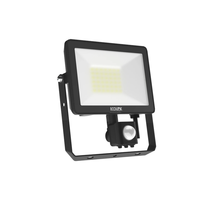 Ecolink IP65 Floodlight 30W 4000K With Sensor