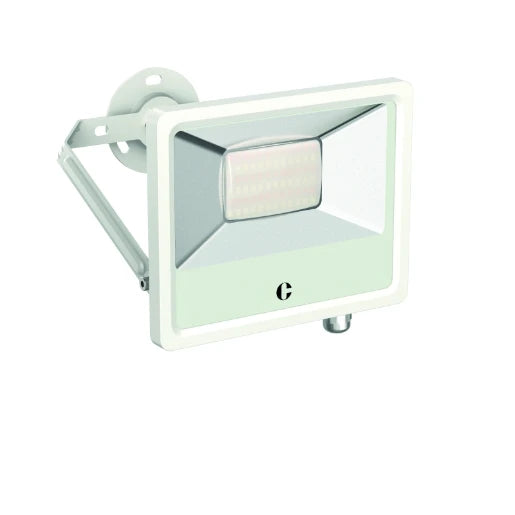 White 20W Ip65 2200 - 2400Lm 120° Beam Angle 110-120Lm/W Colour Switchable Floodlight