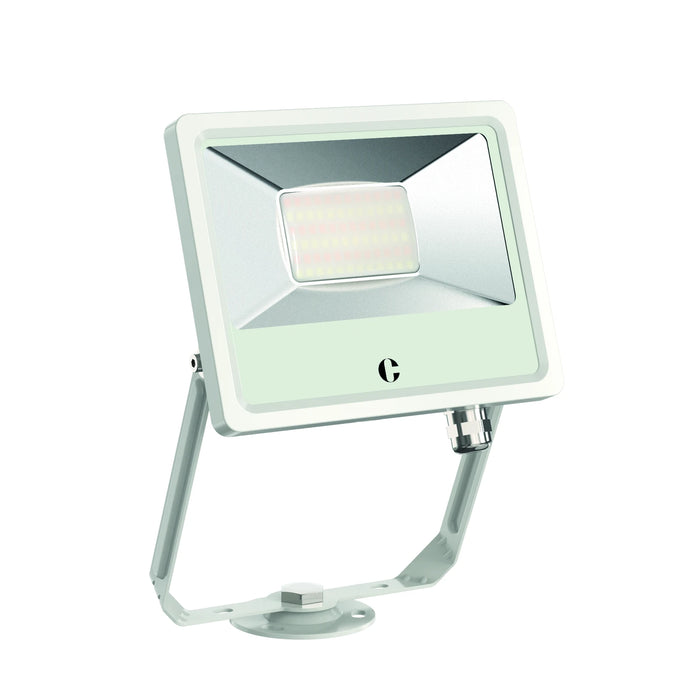 White 20W Ip65 2200 - 2400Lm 120° Beam Angle 110-120Lm/W Colour Switchable Floodlight