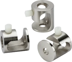 Brushed Chrome Pendant Ceiling Hooks Pack Of 3