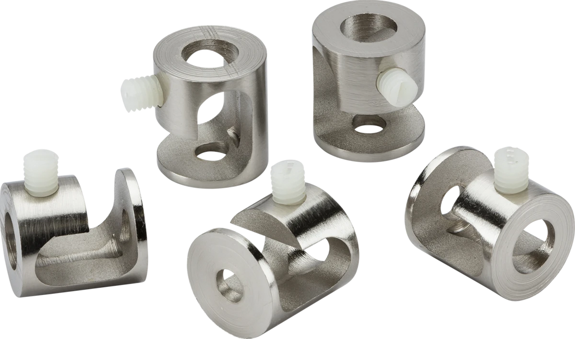 Brushed Chrome Pendant Ceiling Hooks Pack Of 5