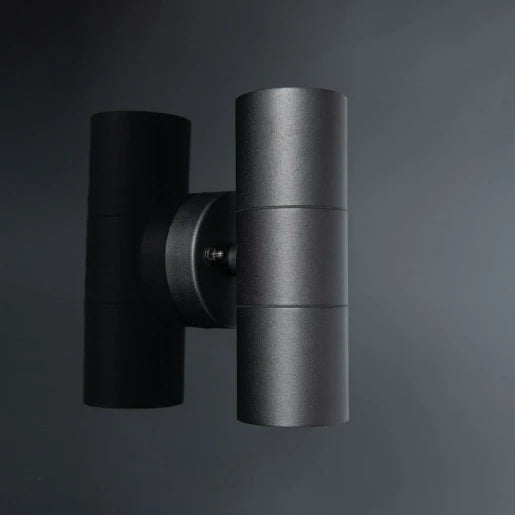 Luso Ii Gu10 Up & Down Wall Light Black