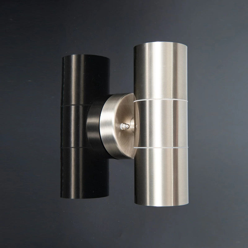 Luso Ii Gu10 Up/Down Wall Light Stainless Steel