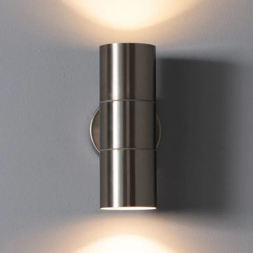 Luso Ii Gu10 Up/Down Wall Light Stainless Steel