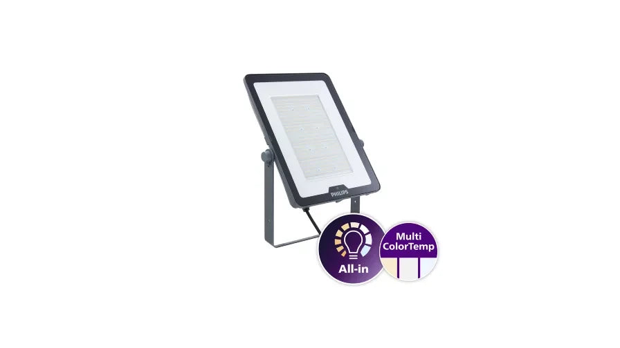 BVP169 LEDINAIRE IP65 FLOODLIGHT 90W MULTI_CCT ASYMMETRIC WITH PHOTOCELL
