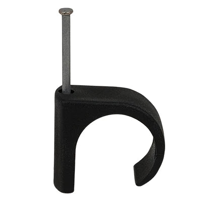 Cable Clip 22-26mm Round Cable Black — Trade Superstore Online